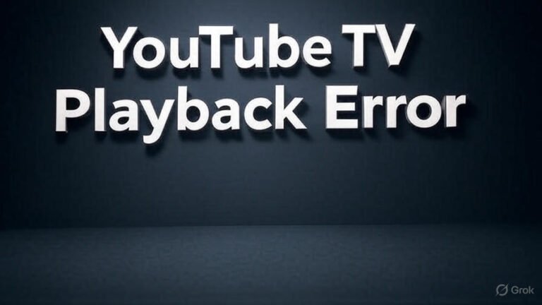 youtube tv playback error