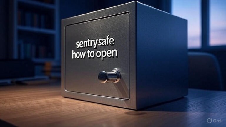sentry safe how to open
