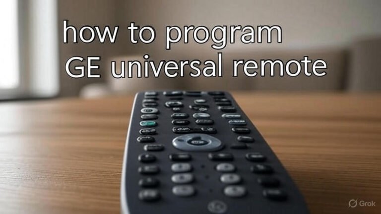 how to program ge universal remote