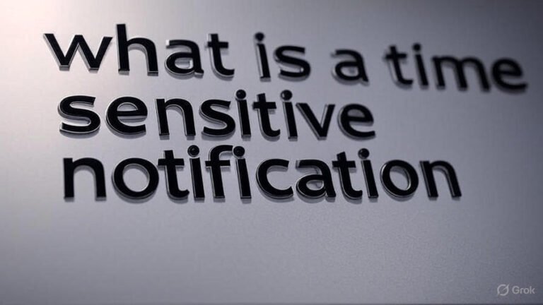 what is a time sensitive notification
