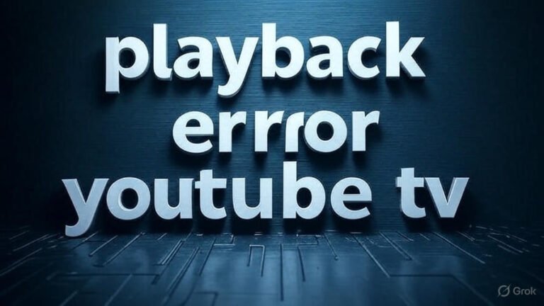 playback error youtube tv